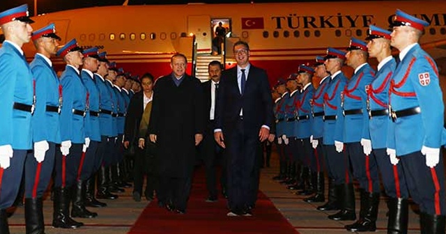 Cumhurbaşkanı Erdoğan Sırbistan&#039;da