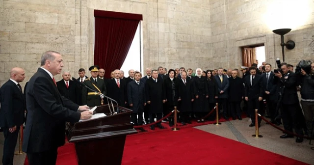 İşte Erdoğan&#039;ın Anıtkabir Özel Defteri&#039;ne yazdığı mesaj