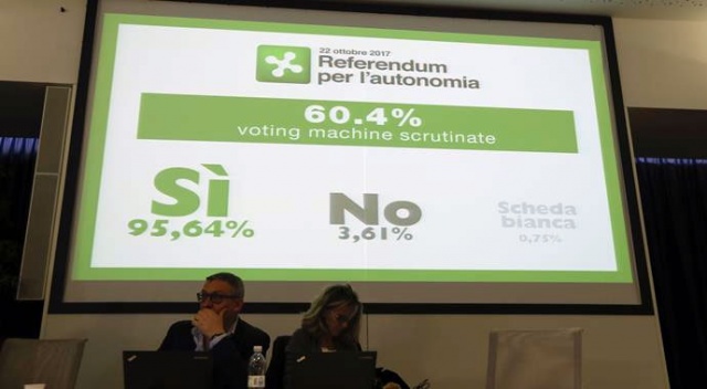 İtalya&#039;nın kuzeyindeki özerklik referandumunda sona gelindi