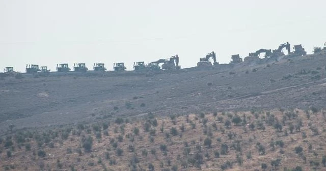 Oğulpınar'da zırhlı araçlar ve iş makineleri hazır bekletiliyor