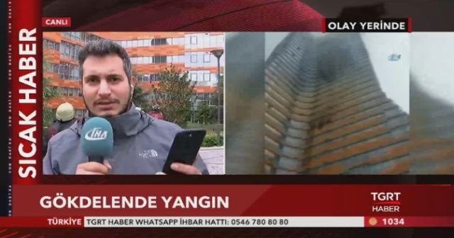 Ataşehir&#039;de 52 katlı gökdelende yangın