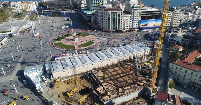 Taksim Camii&#039;nin son durumu görüntülendi