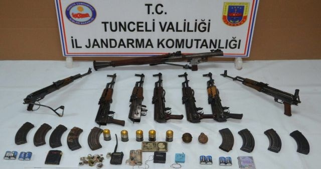 Tunceli’de PKK’nın silah deposu ele geçirildi