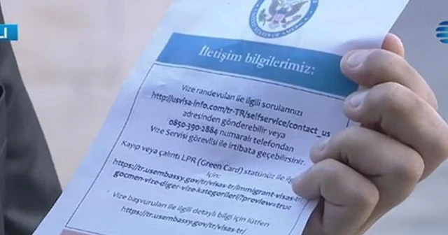 Vize için gidenlere bu kağıt veriliyor
