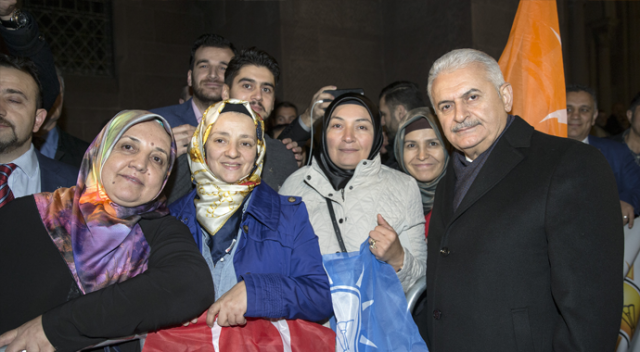 Başbakan Yıldırım'a ABD'de yoğun ilgi