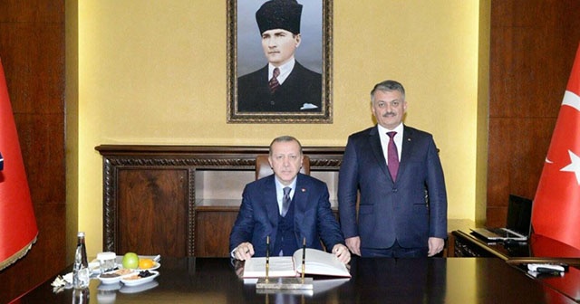 Cumhurbaşkanı Erdoğan, Balıkesir Valiliğini ziyaret etti