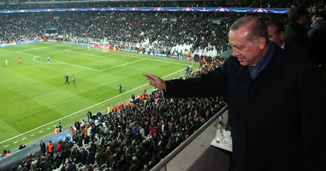 Cumhurbaşkanı Erdoğan&#039;dan Beşiktaş&#039;a moral desteği