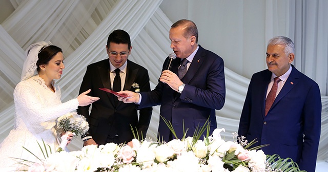 Cumhurbaşkanı Erdoğan nikah törenine katıldı