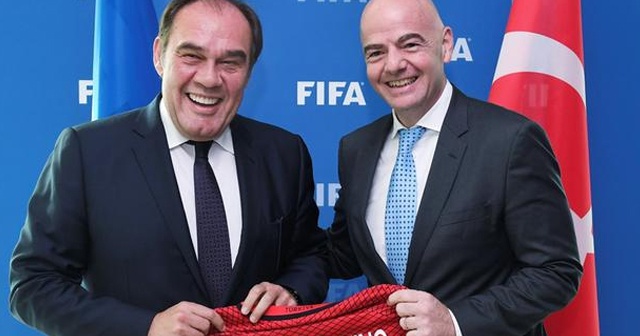 Demirören&#039;den FIFA Başkanı Infantino&#039;ya ziyaret