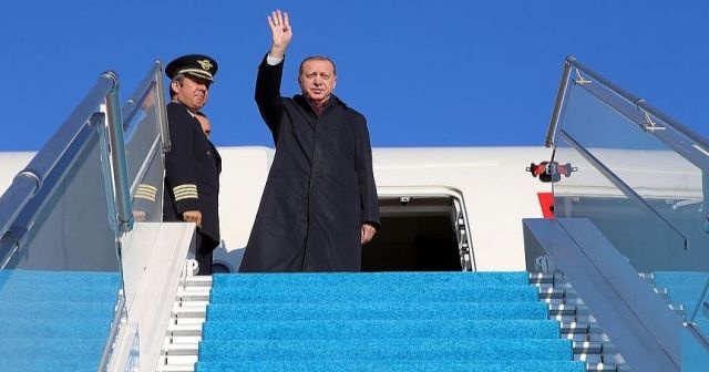 Erdoğan Katar&#039;dan ayrıldı