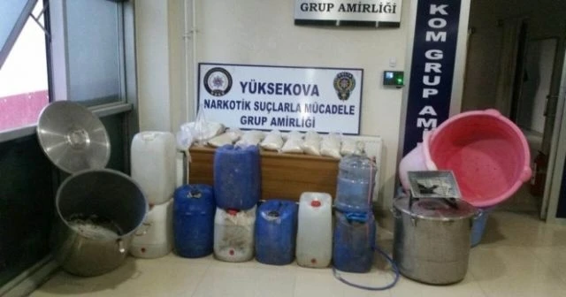 Hakkari’de uyuşturucu operasyonu