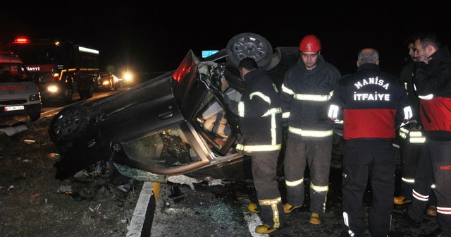 Manisa&#039;da trafik kazası: 1 ölü