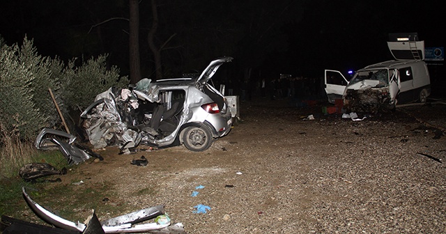 Muğla&#039;da feci kaza: 2 ölü, 2 yaralı