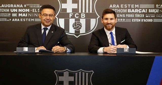 Son dakika! Barcelona, Messi ile sözleşme uzattı