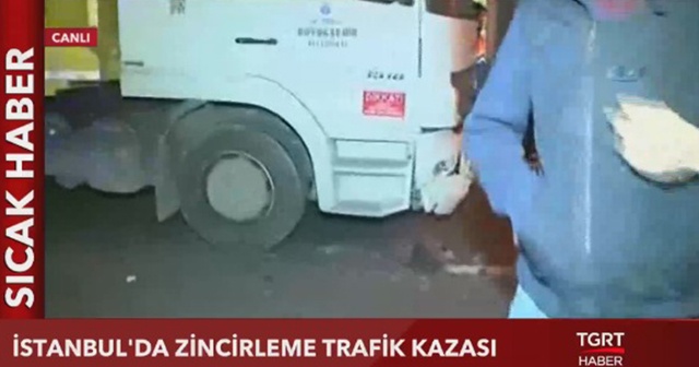 İstanbul&#039;da zincirleme trafik kazası