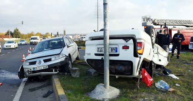 Tekirdağ&#039;da kaza: 4 yaralı