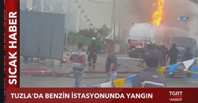 Tuzla'da benzin istasyonunda patlama!