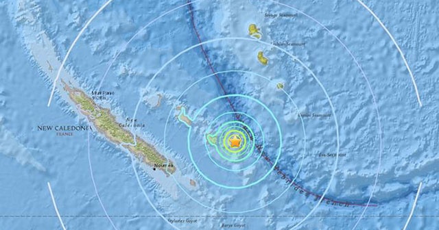 Yeni Kaledonya&#039;da 7,0 büyüklüğünde deprem