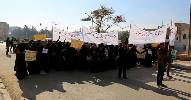 ABD&#039;nin Kudüs kararı İdlib ve Doğu Guta&#039;da protesto edildi