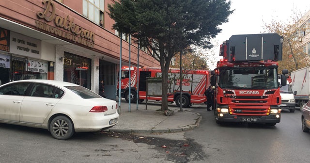 Bayrampaşa’da iş hanında yangın paniği