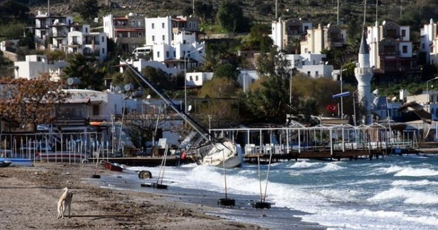 Bodrum&#039;da fırtına!