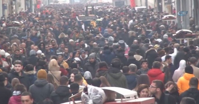 Bugün Taksim&#039;de izdiham yaşandı!