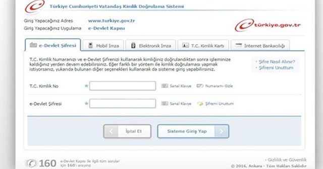 E-devlet&#039;ten yeni hizmet