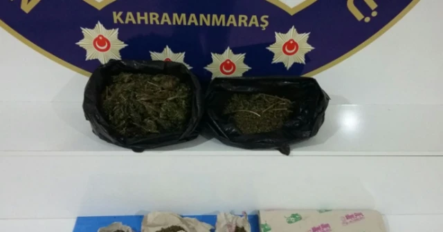 Kahramanmaraş’ta dönercide esrar ele geçirildi