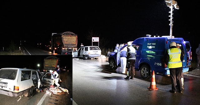 Karabük’te trafik kazası : 2 ölü, 1 yaralı