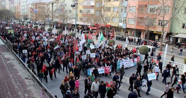 Niğde'de Kudüs İslam'ındır yürüyüşü