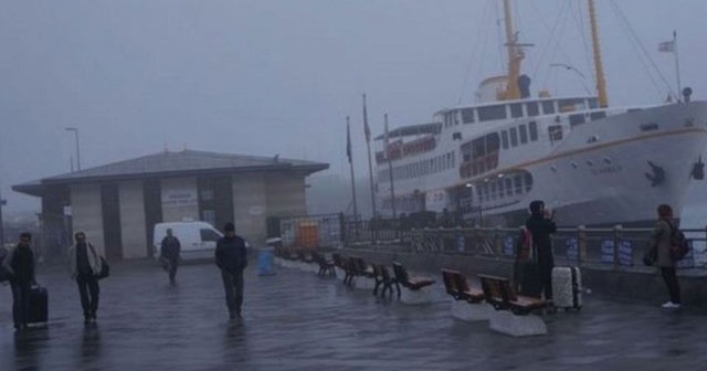 Olumsuz hava koşulları nedeniyle bazı vapur seferleri iptal edildi