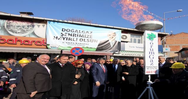 Osmancık doğalgaz&#039;a kavuştu