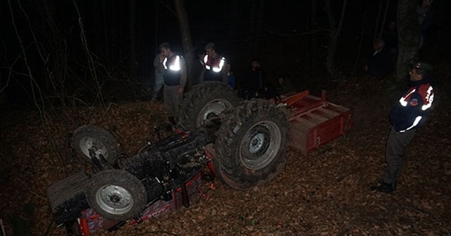 Sakarya&#039;da traktör devrildi: 1 ölü