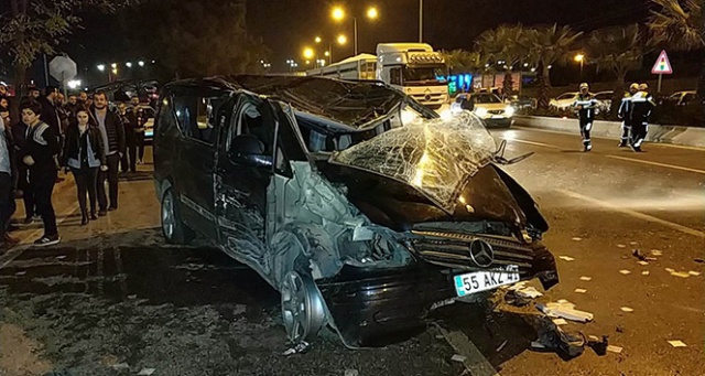 Samsun&#039;da trafik kazası: 3 yaralı