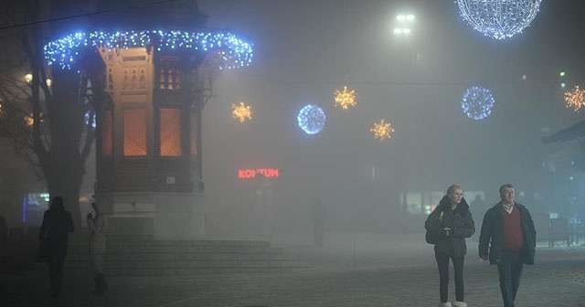 Saraybosna&#039;da hava kirliliği normal seviyenin üç kat üstünde