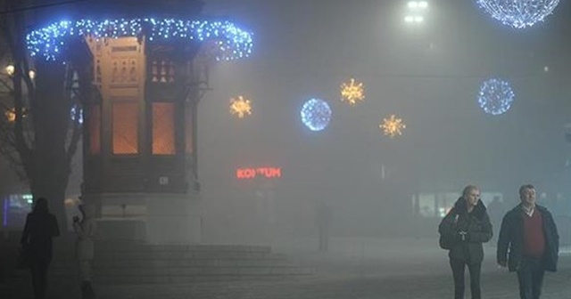 Saraybosna&#039;da hava kirliliği normal seviyenin üç kat üstünde
