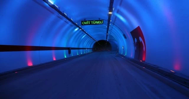 Türkiye'nin en büyük tüneli olan Ovit Tüneli hizmete girdi