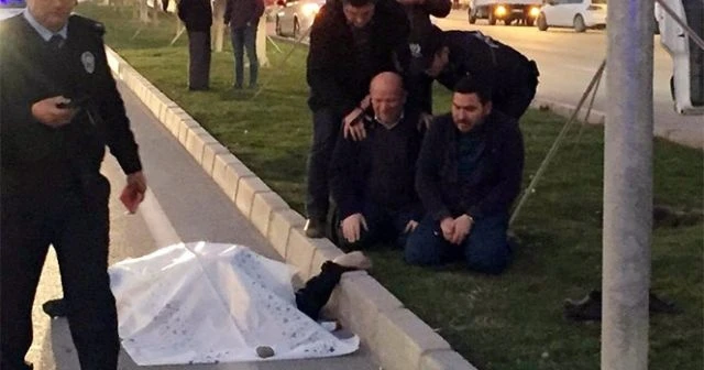 Üst geçidi kullanmadı canından oldu