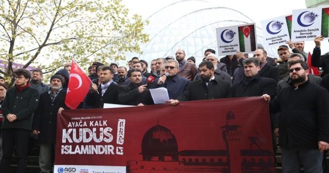 Yurt genelinde ABD&#039;nin Kudüs kararına karşı gösteriler düzenlendi