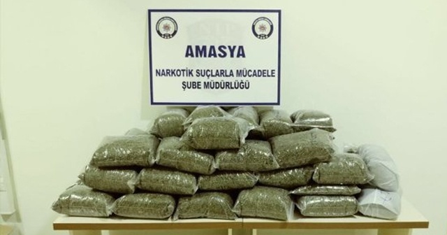 Amasya&#039;da 21 kilo uyuşturucu ele geçti