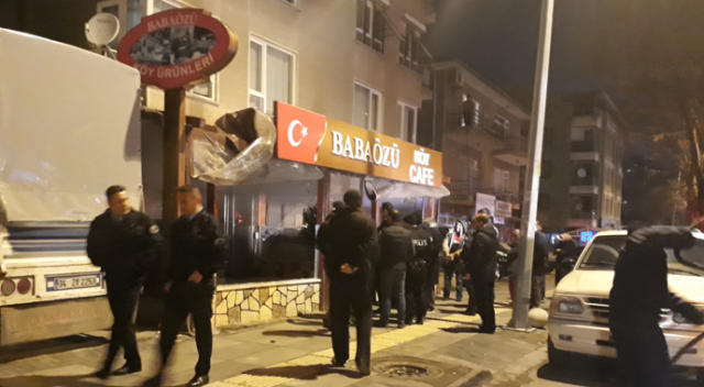 Ankara&#039;da bir cafede korkutan yangın
