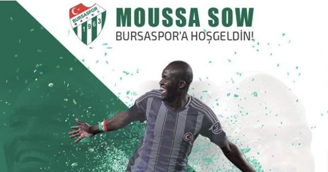 Bursaspor, Moussa Sow'u resmen açıkladı!