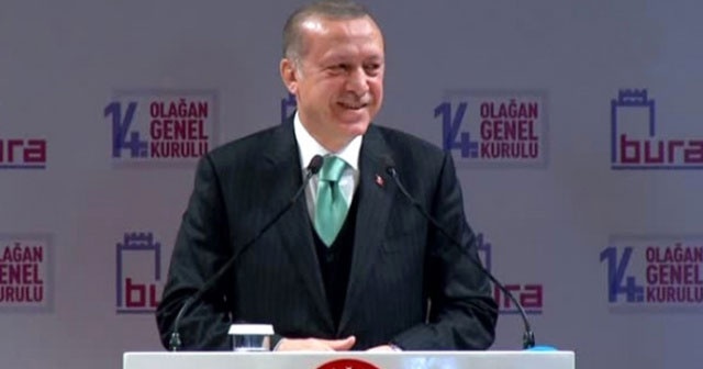 Erdoğan konuşma yaparken ağlayan bebeğin annesine seslendi