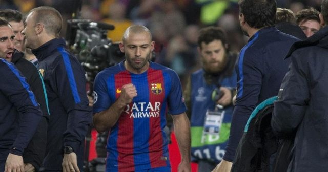 Mascherano, Barcelona&#039;ya veda etti