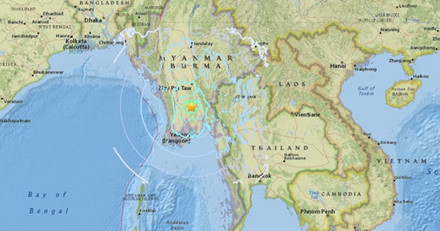 Myanmar&#039;da 6 büyüklüğünde deprem