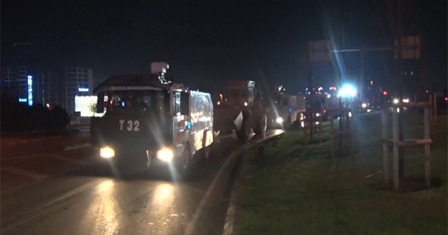 Nakliyeciler Sitesi&#039;ndeki eyleme polis müdahalesi