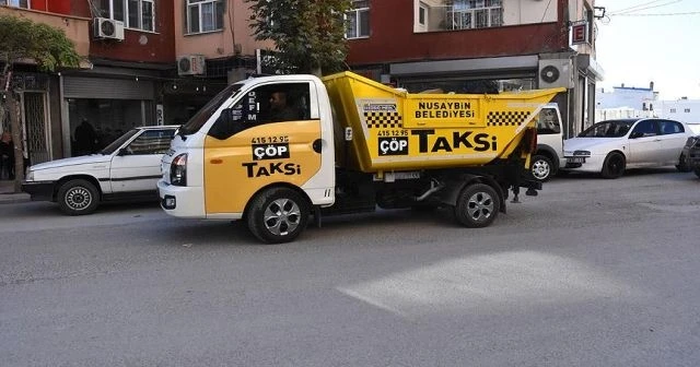 Nusaybin'de 'çöp taksi' uygulaması