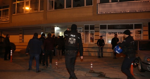 Polisi gören HDP&#039;liler kaçtı