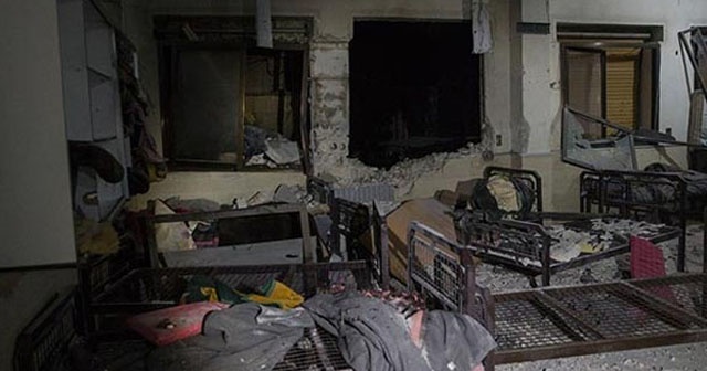 PYD/PKK&#039;lı teröristler Azez&#039;deki hastanelere saldırdı