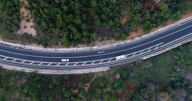 Riva'da kazaların yaşandığı bisiklet yolu havadan görüntülendi